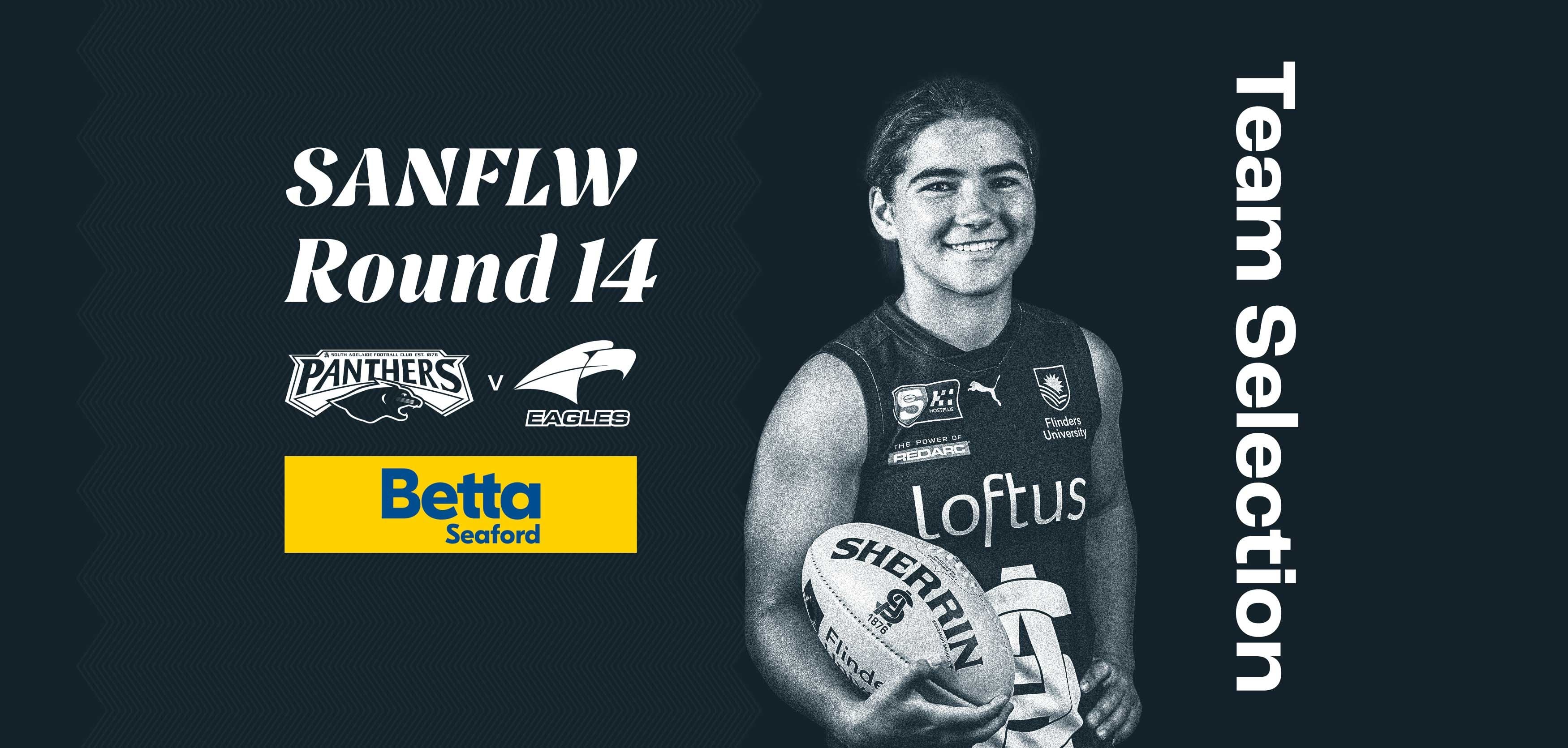 BETTA Team Selection: SANFLW Round 14 v Eagles BETTA Team Selection: SANFLW Round 14 v Eagles